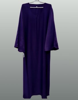 Chifon Jalbab Style Abaya Blue