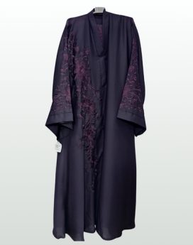 Embroidered Abaya Purple