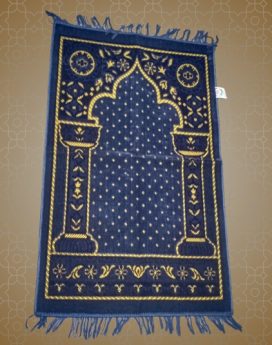 Soft Velvet Jaye Namaz Blue