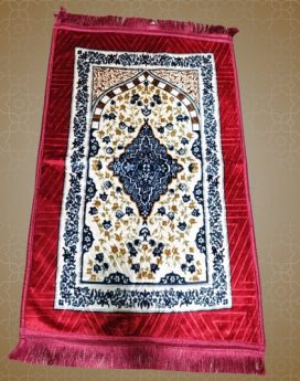 Printed Design Simple Jaye Namaz Red