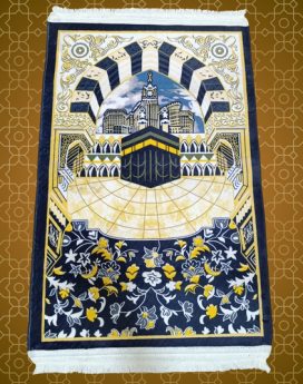 3D Kabba Printed Jaye Namaz Blue (Special Edition)