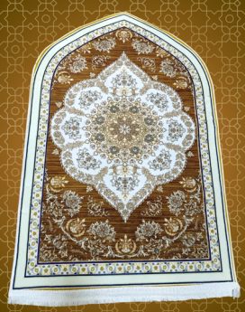 Turkish Style Printed Jaye Namaz Brown (Special Edition)