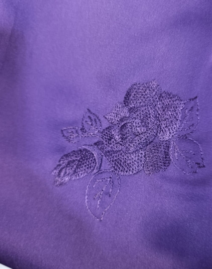 Embroided Design Purplr Abaya