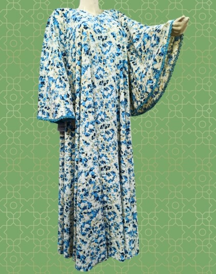 Printer chifon Blue Abaya 9249526